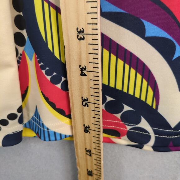 Anthropologie Aryeh Bodycon Halter Dress Size M Retro Mod Designs Stretch Fabric - Picture 5 of 10